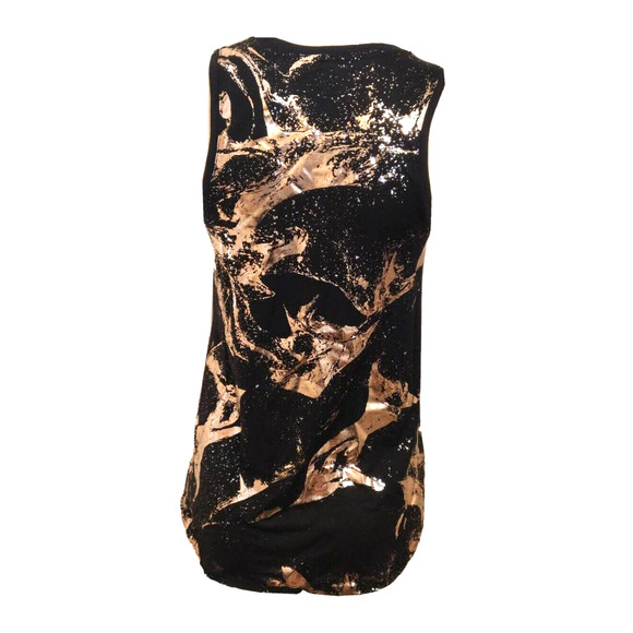 Old Navy Active Women's Tank Top Sleeveless Black Size Small Shiny Marble New - Picture 2 of 6